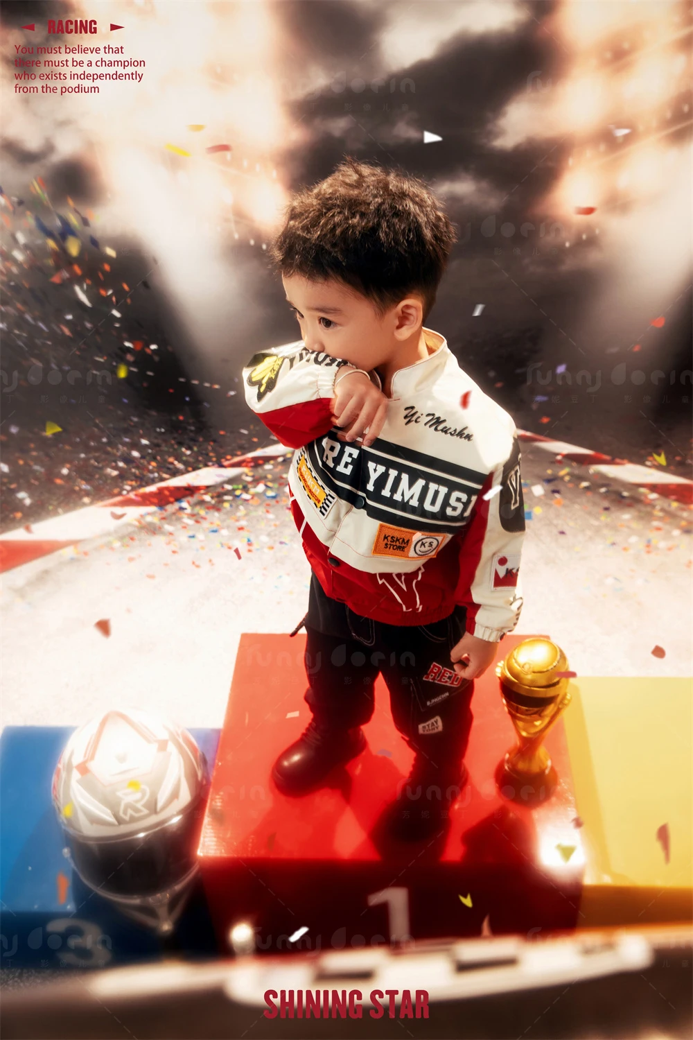 芳妮豆丁儿童摄影 夺冠时刻