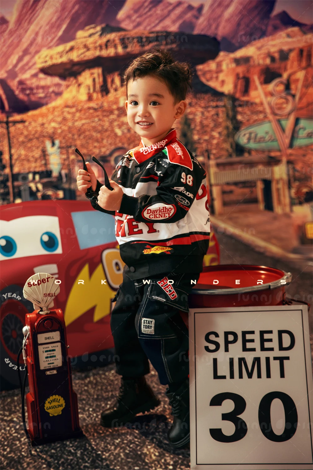 芳妮豆丁儿童摄影 赛车总动员