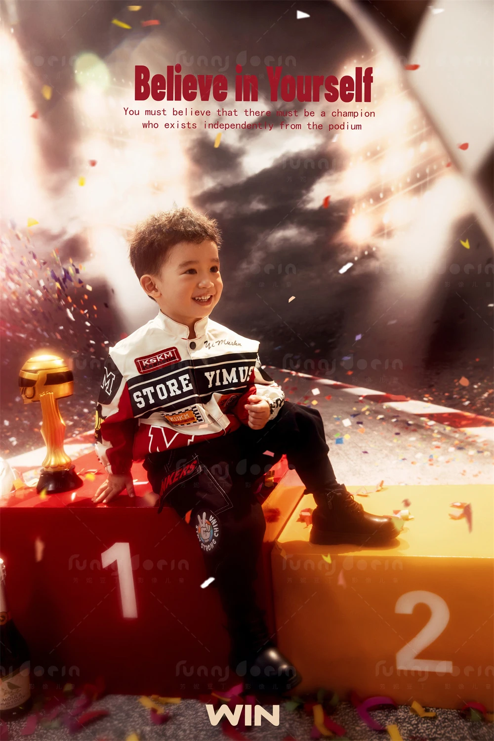 芳妮豆丁儿童摄影 夺冠时刻