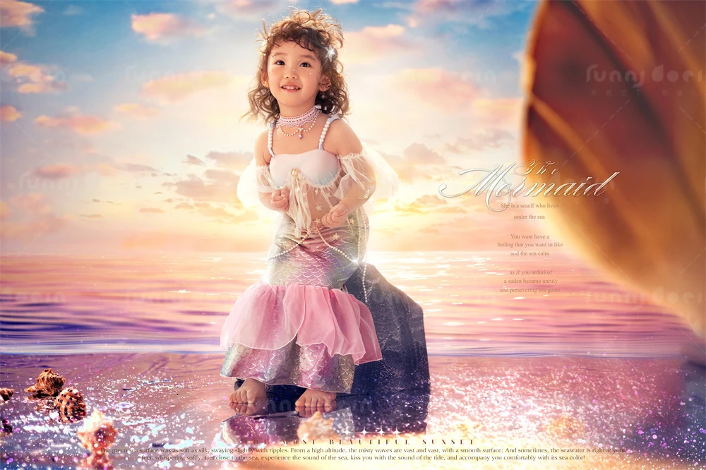 芳妮豆丁儿童摄影 扇贝公主