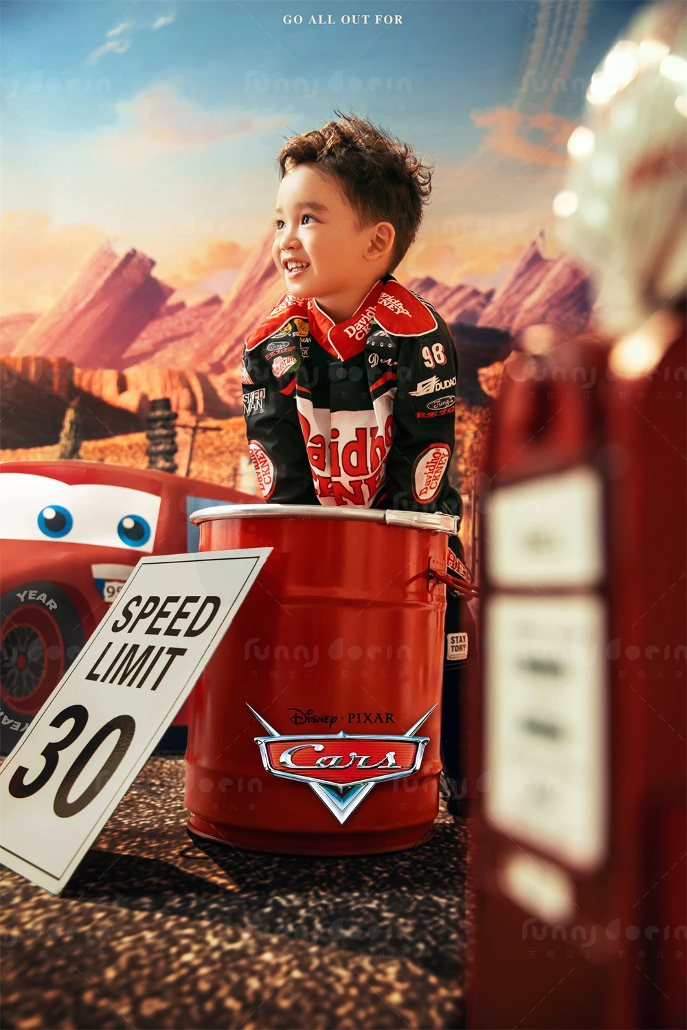 芳妮豆丁儿童摄影 赛车总动员