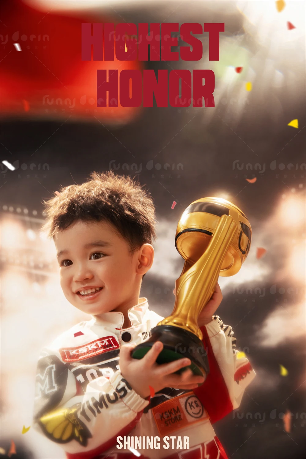 芳妮豆丁儿童摄影 夺冠时刻