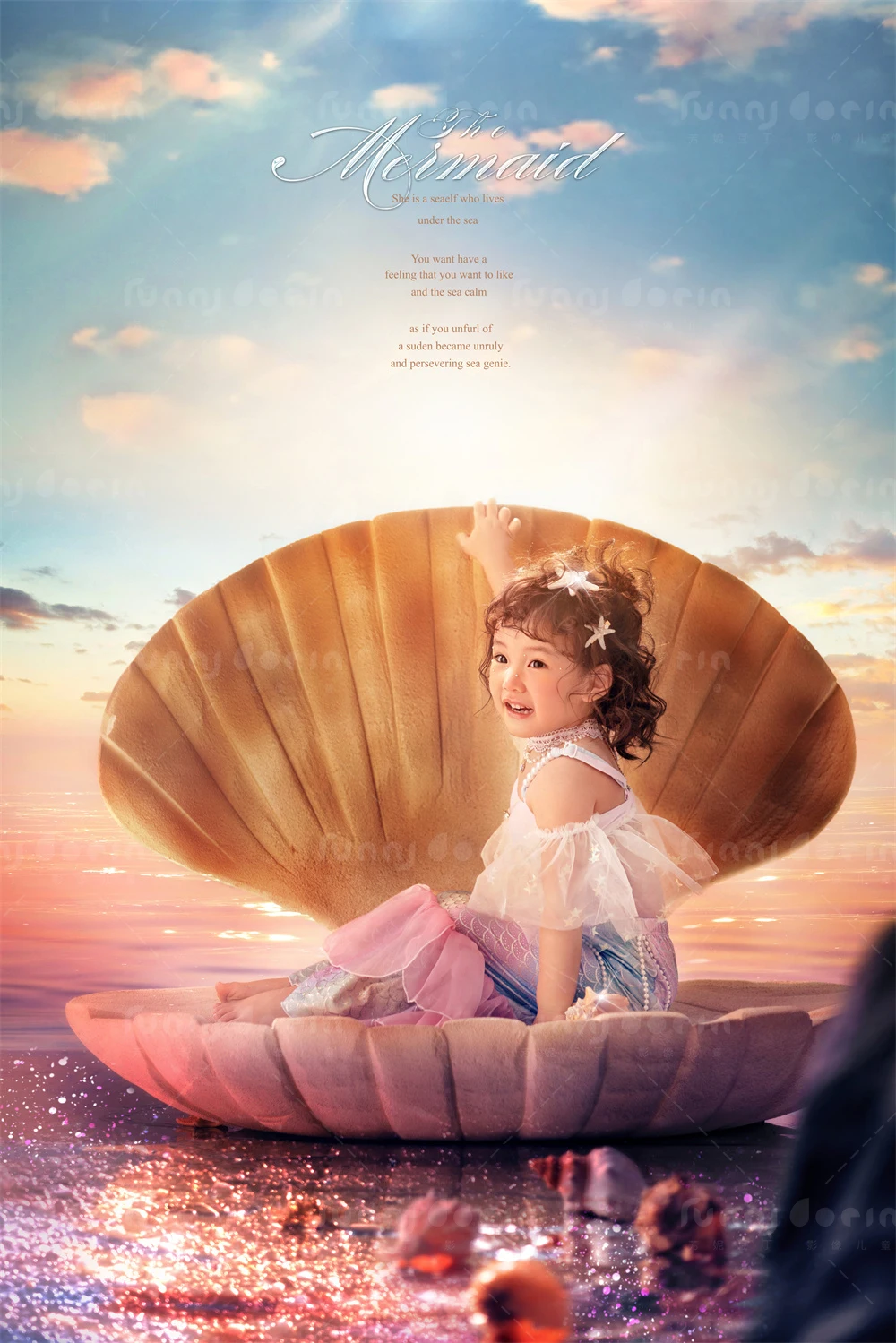 芳妮豆丁儿童摄影 扇贝公主