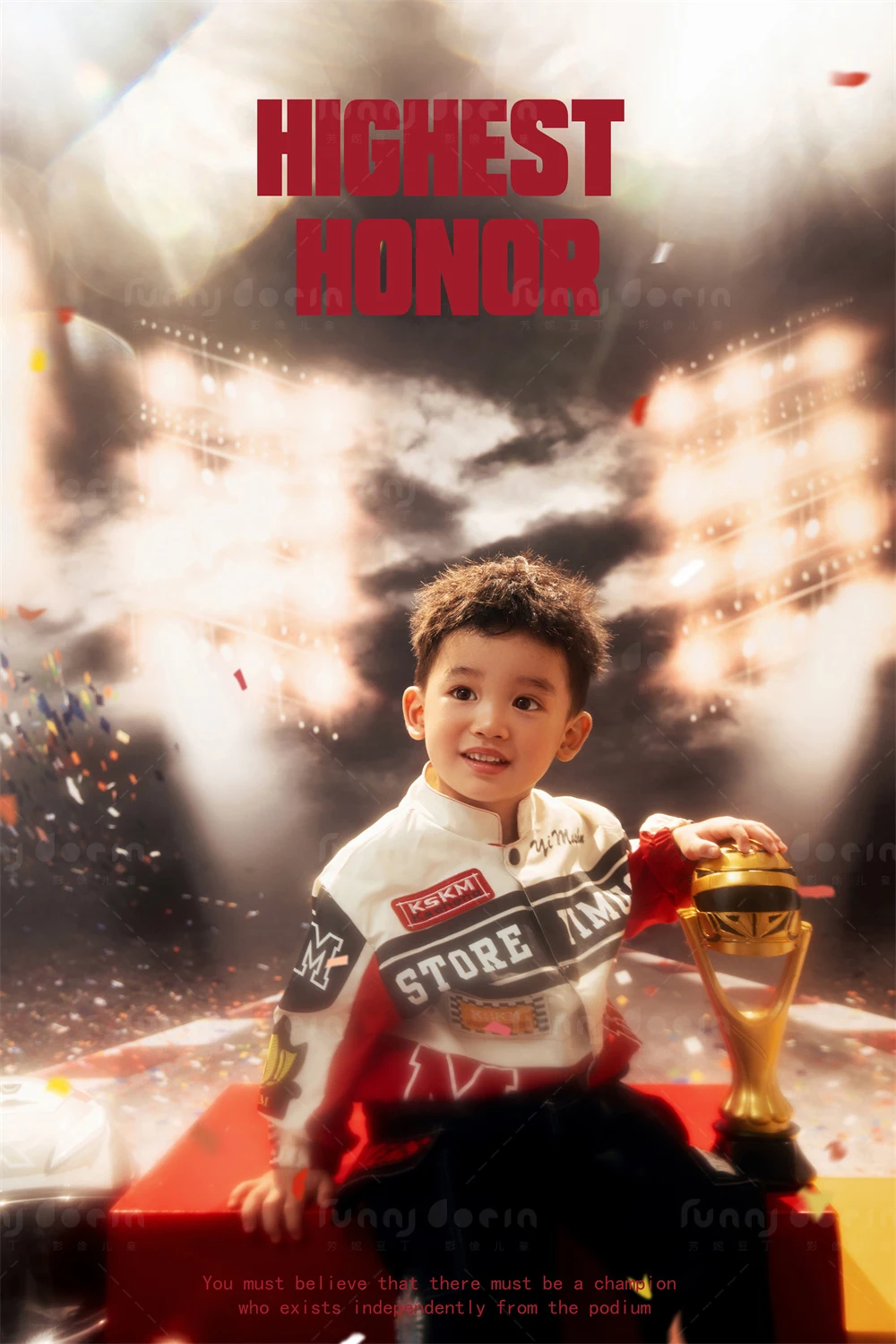 芳妮豆丁儿童摄影 夺冠时刻