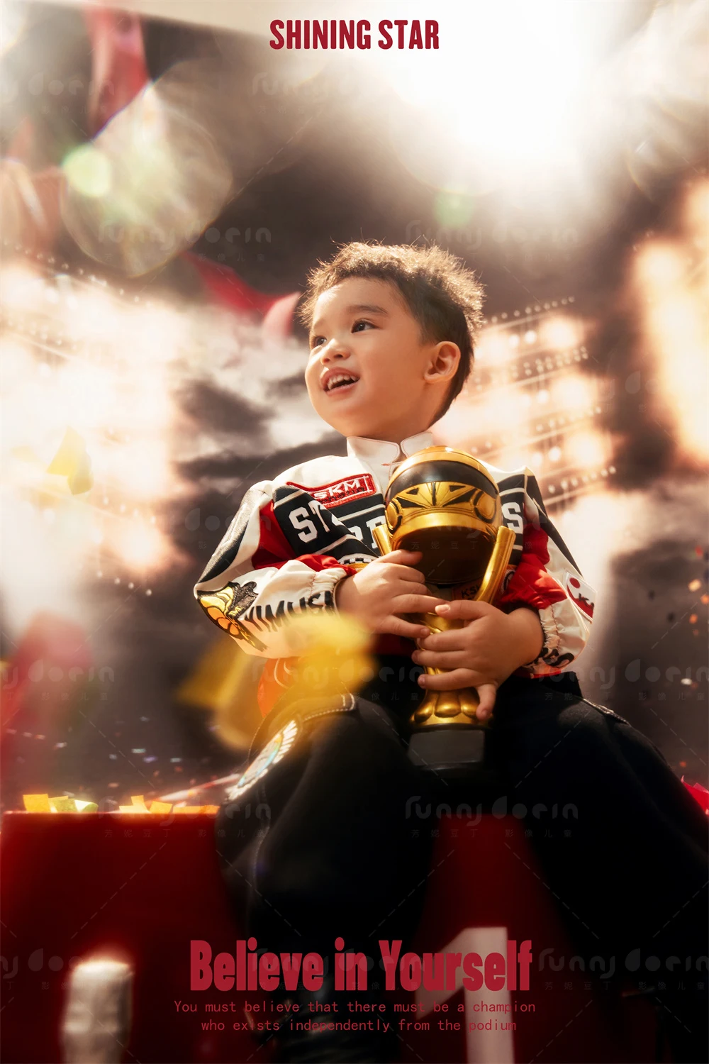 芳妮豆丁儿童摄影 夺冠时刻