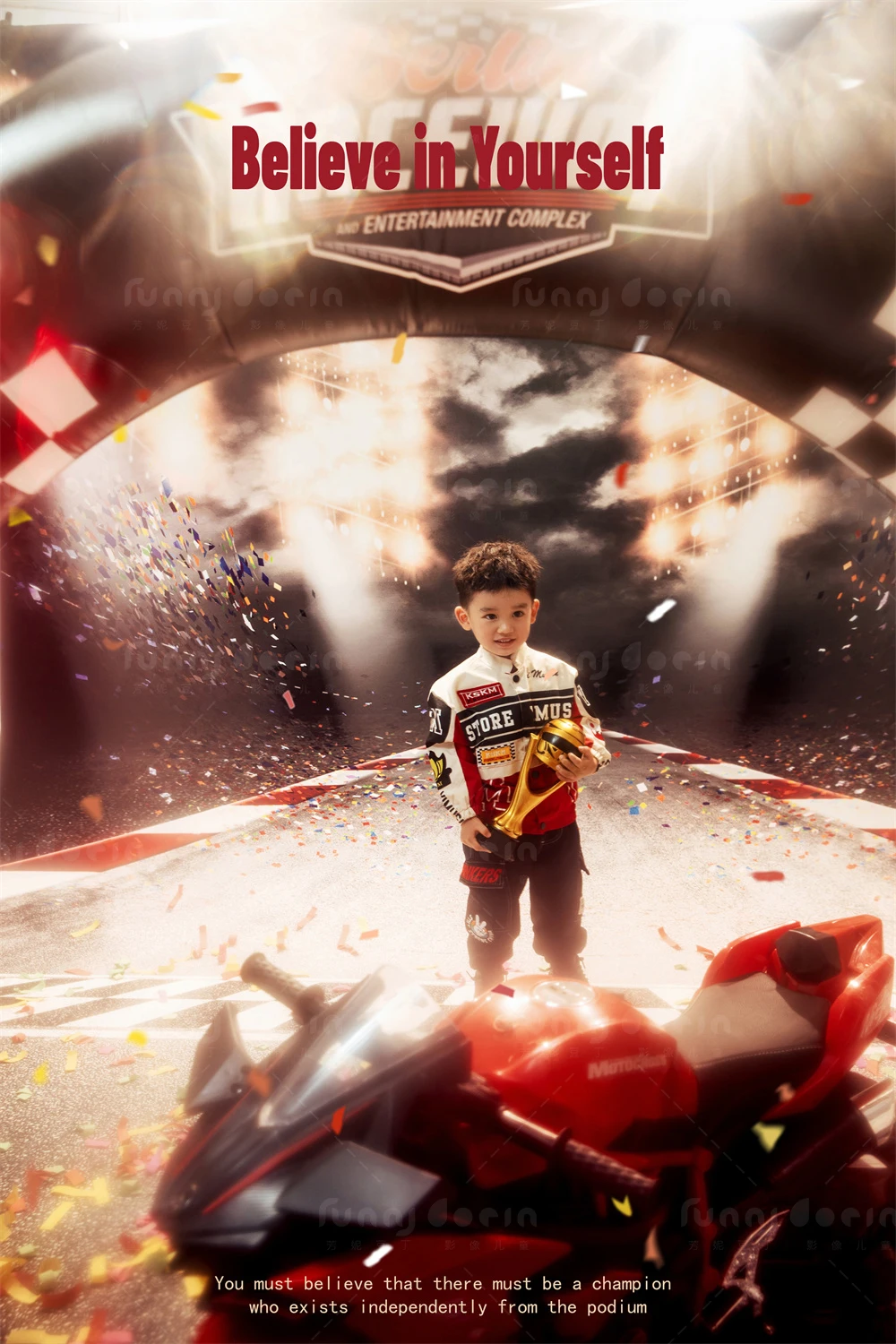 芳妮豆丁儿童摄影 夺冠时刻