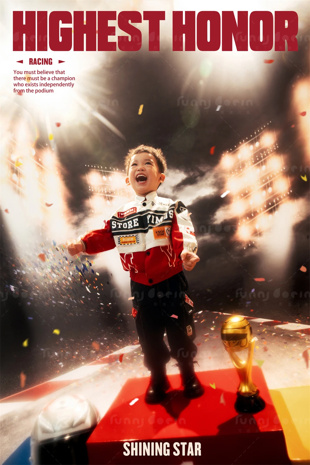 芳妮豆丁儿童摄影 夺冠时刻