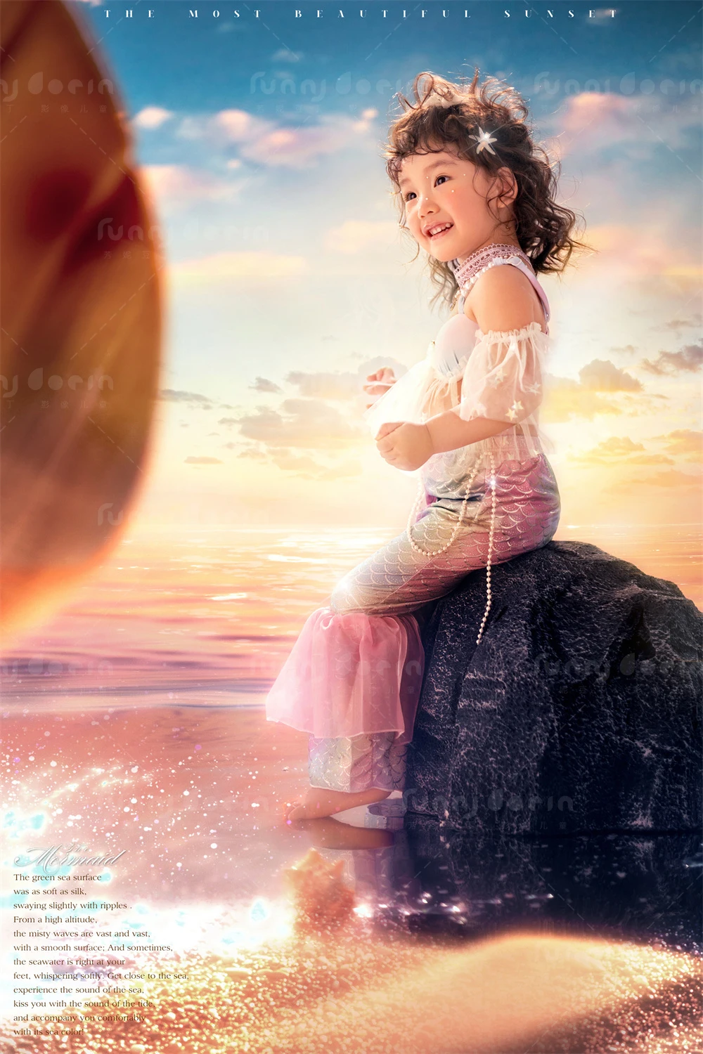 芳妮豆丁儿童摄影 扇贝公主