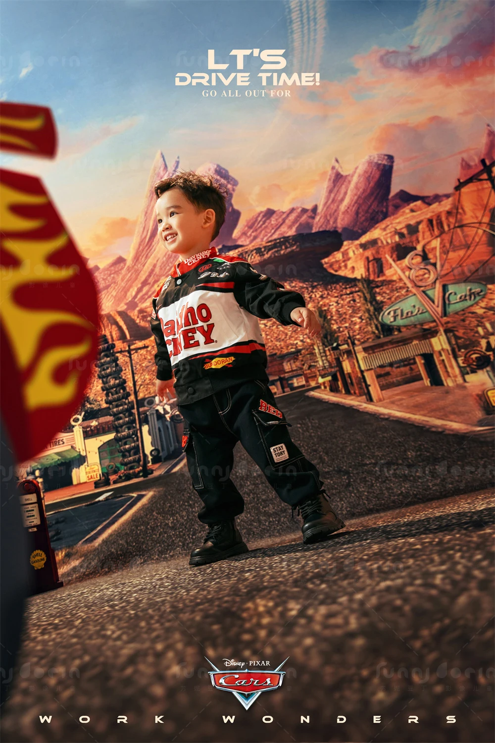 芳妮豆丁儿童摄影 赛车总动员