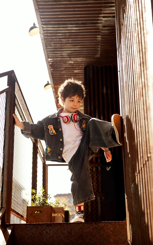 芳妮豆丁儿童摄影 丹宁潮范