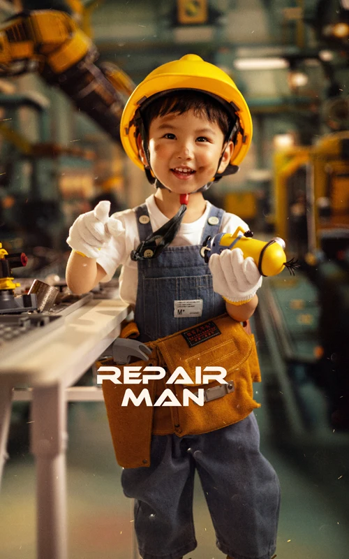 芳妮豆丁儿童摄影 机械师