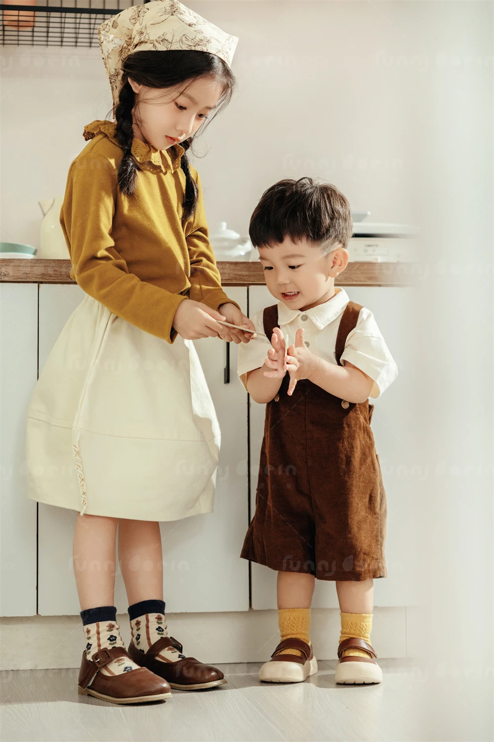 芳妮豆丁儿童摄影 两小无猜