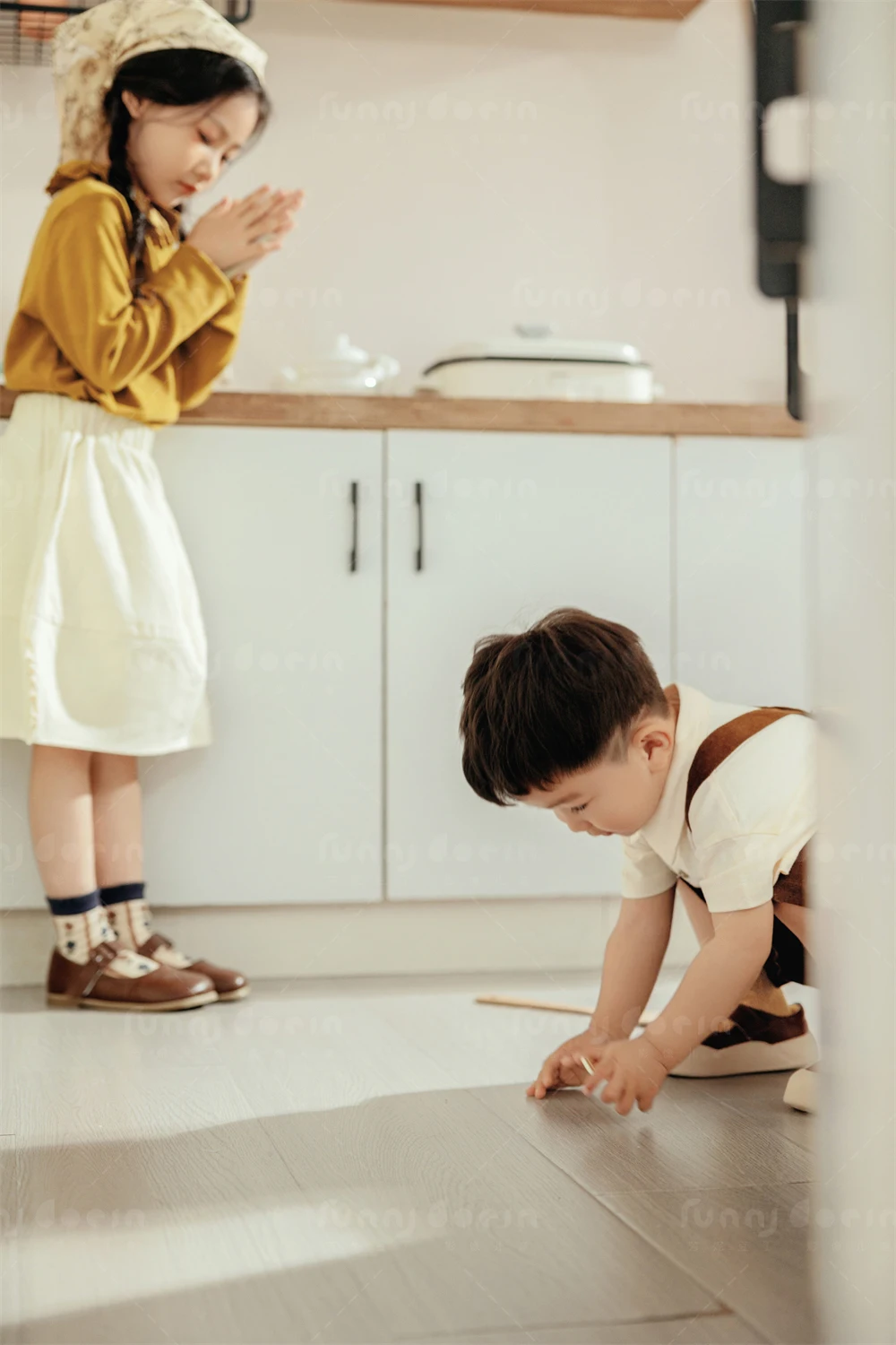 芳妮豆丁儿童摄影 两小无猜