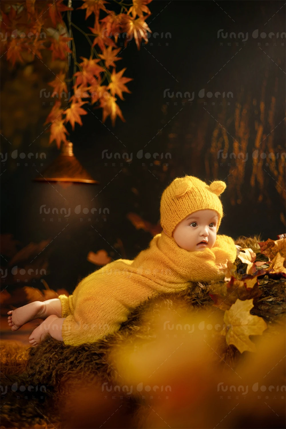 芳妮豆丁儿童摄影 枫叶童话