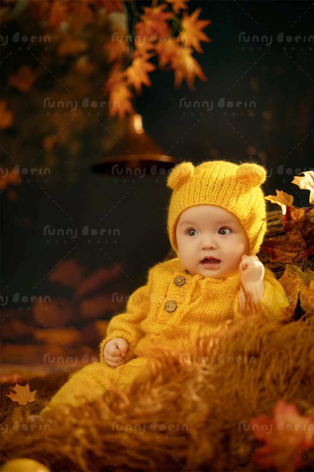 芳妮豆丁儿童摄影 枫叶童话
