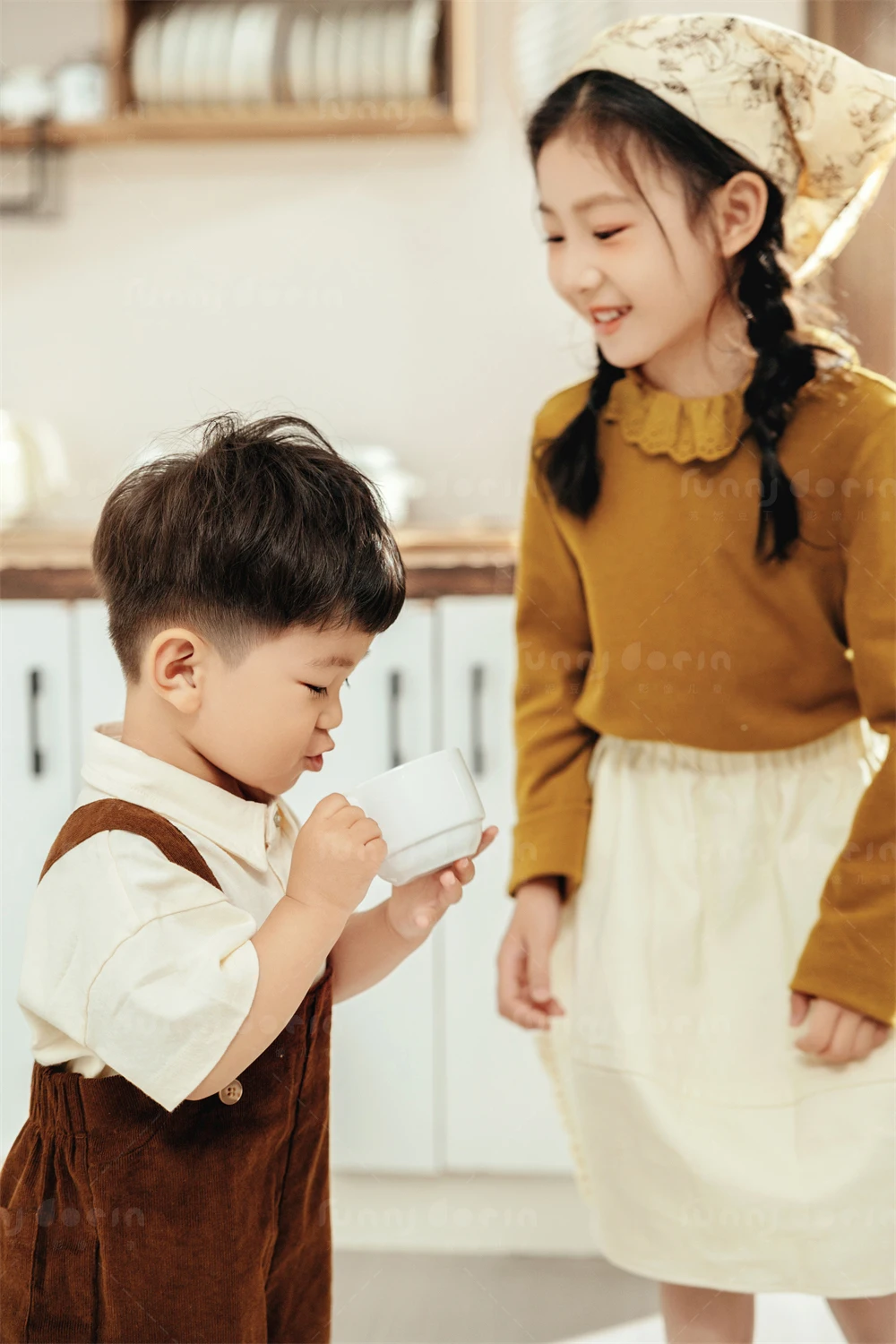 芳妮豆丁儿童摄影 两小无猜