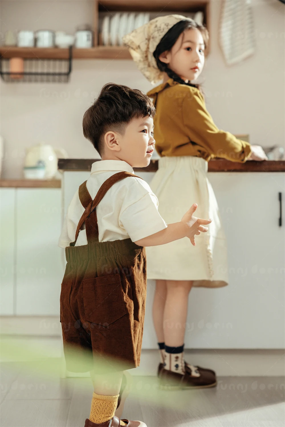 芳妮豆丁儿童摄影 两小无猜