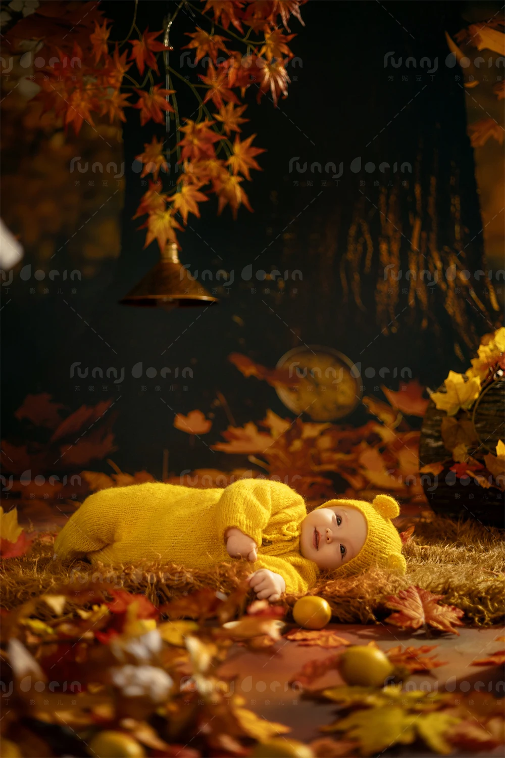 芳妮豆丁儿童摄影 枫叶童话