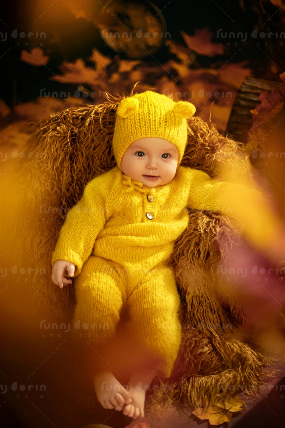 芳妮豆丁儿童摄影 枫叶童话