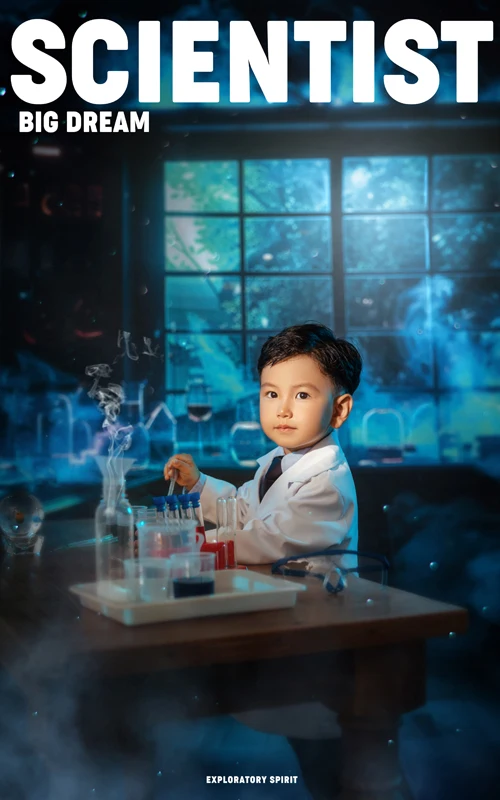 芳妮豆丁儿童摄影 小小实验家