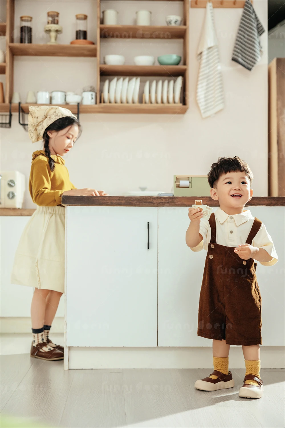 芳妮豆丁儿童摄影 两小无猜