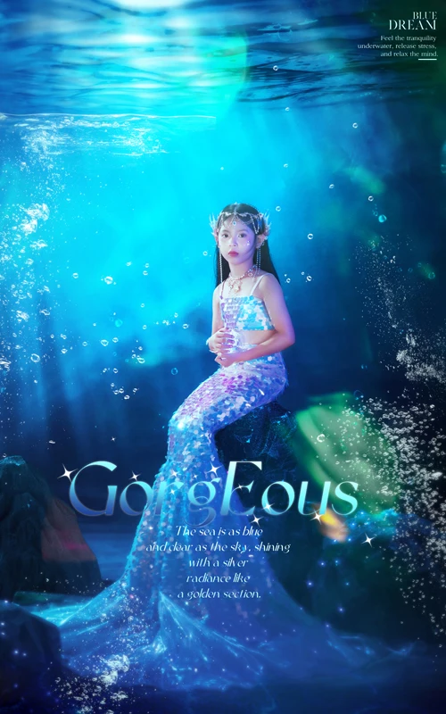 芳妮豆丁儿童摄影 美人鱼