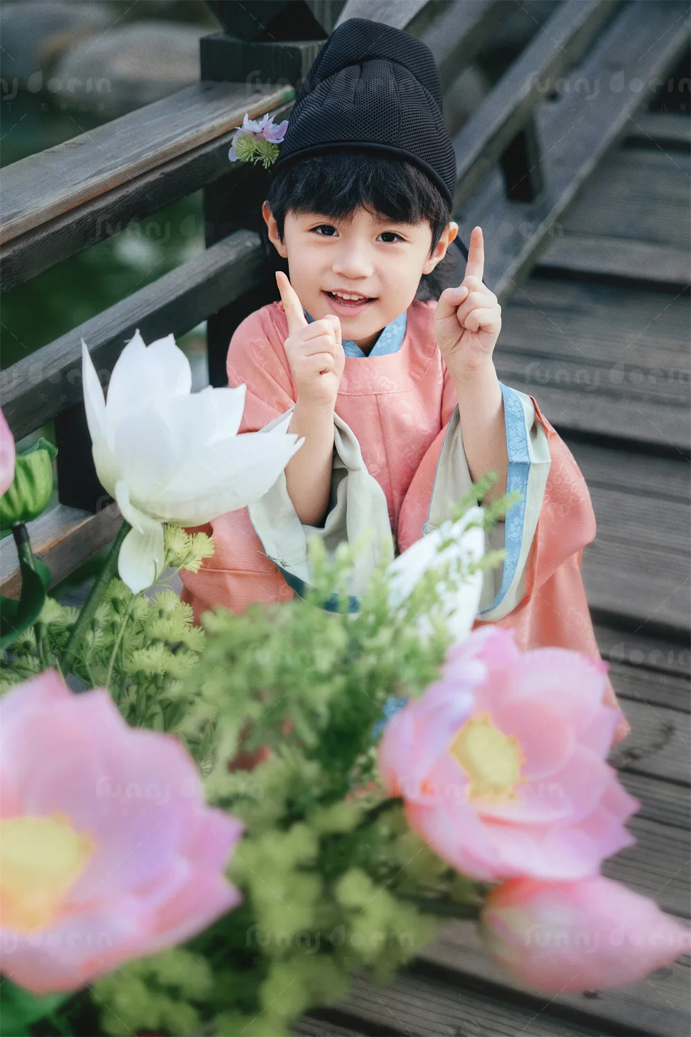 芳妮豆丁儿童摄影 藕花深处