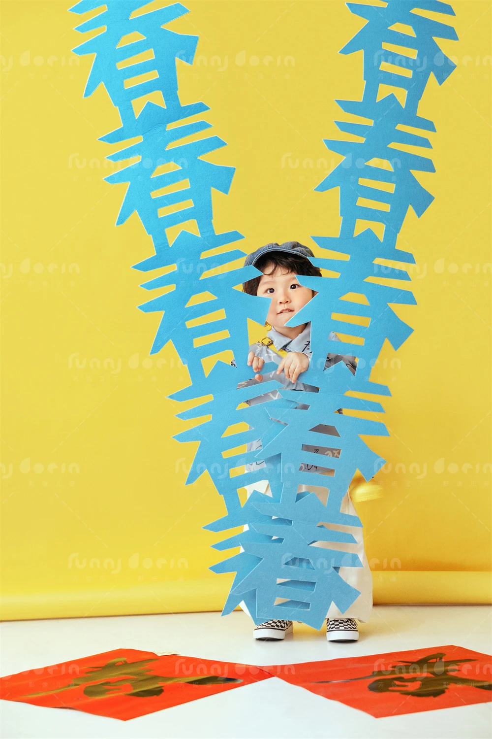 芳妮豆丁儿童摄影 萌娃闹春