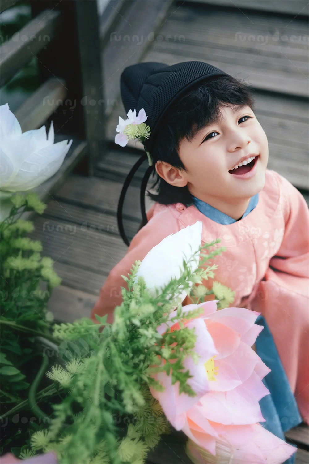 芳妮豆丁儿童摄影 藕花深处