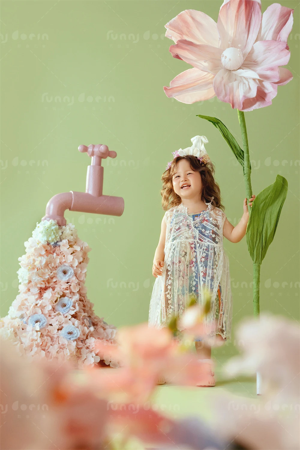 芳妮豆丁儿童摄影 水漾花开