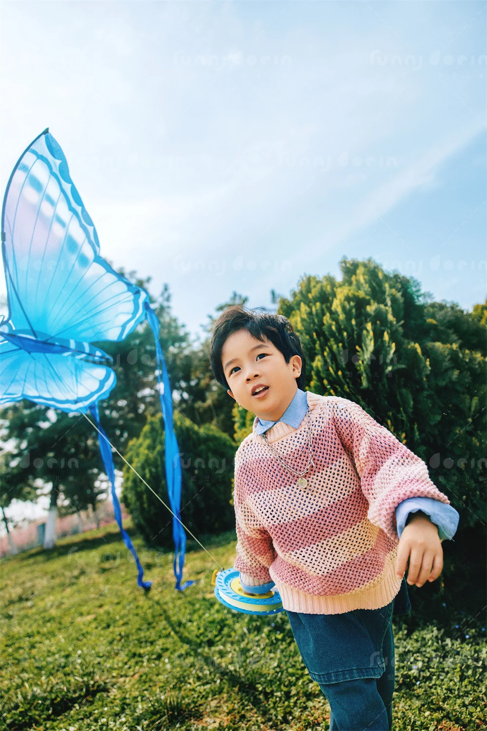芳妮豆丁儿童摄影 纸鸢拾趣