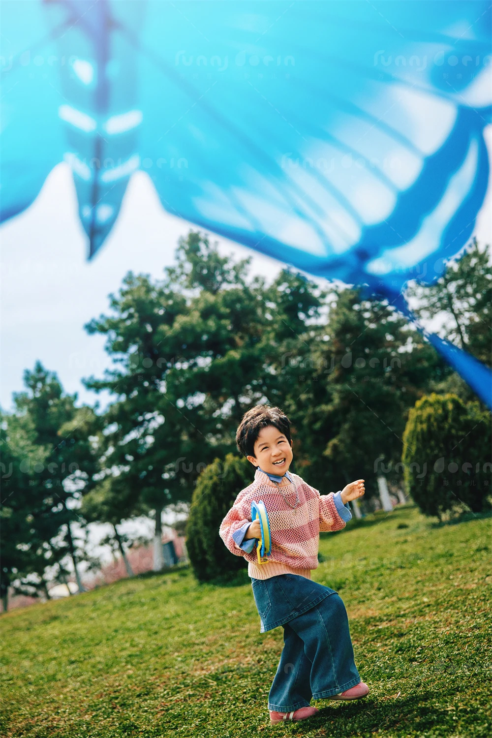 芳妮豆丁儿童摄影 纸鸢拾趣