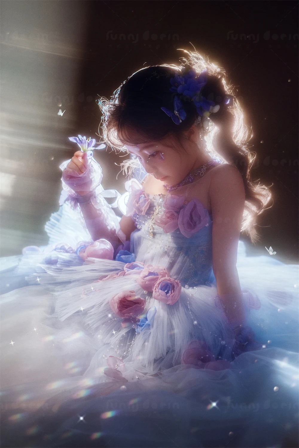 芳妮豆丁儿童摄影 蓝调梦境