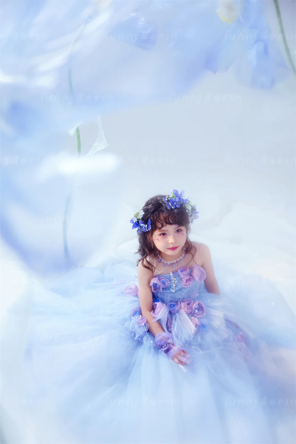 芳妮豆丁儿童摄影 蓝调梦境