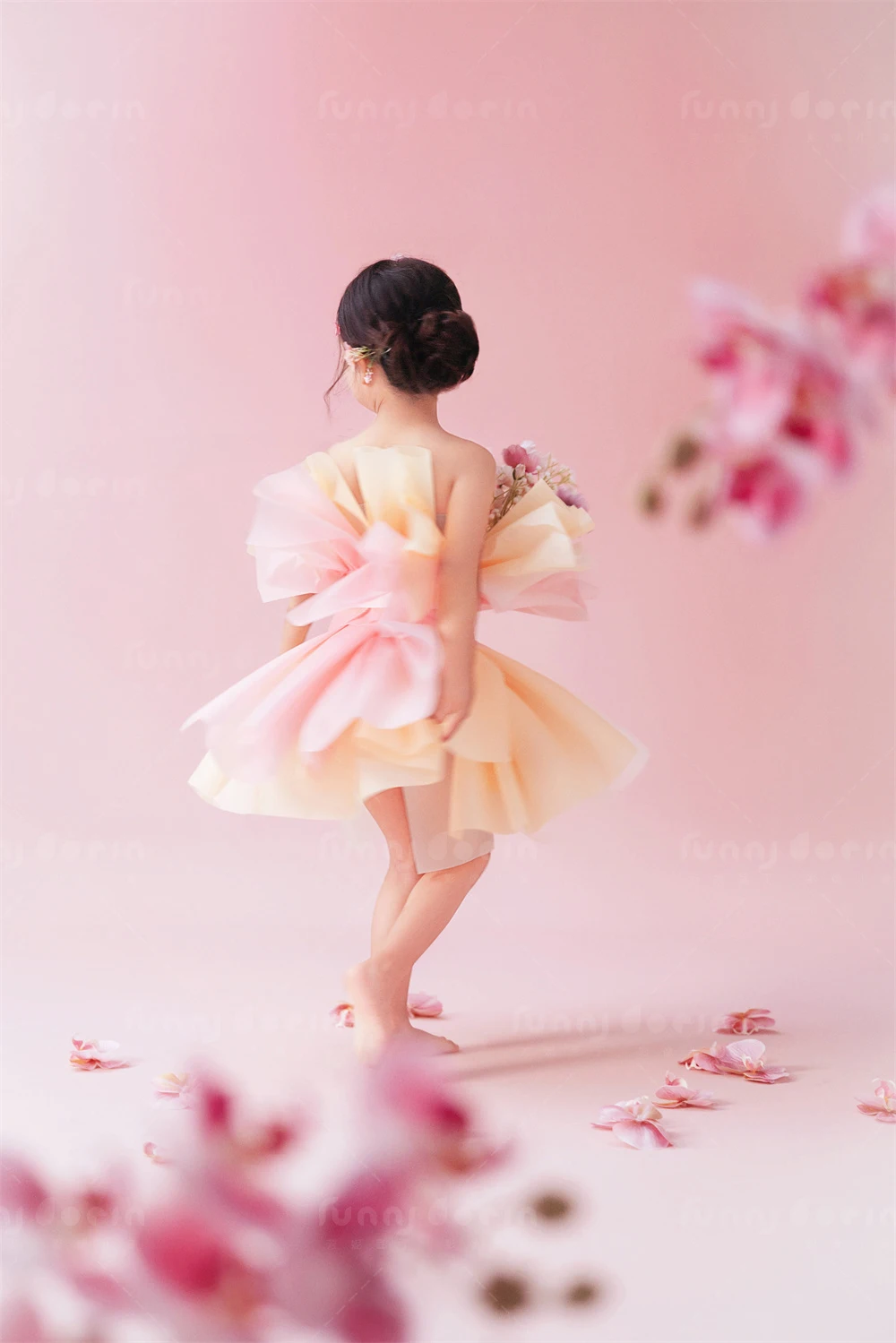 芳妮豆丁儿童摄影 花捧公主