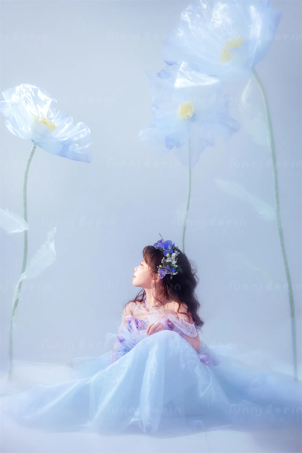 芳妮豆丁儿童摄影 蓝调梦境