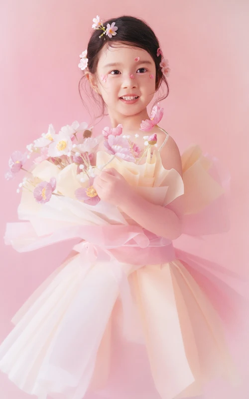 芳妮豆丁儿童摄影 花捧公主