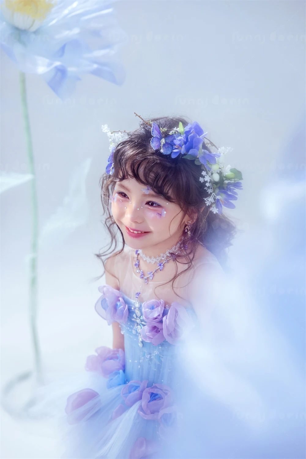 芳妮豆丁儿童摄影 蓝调梦境