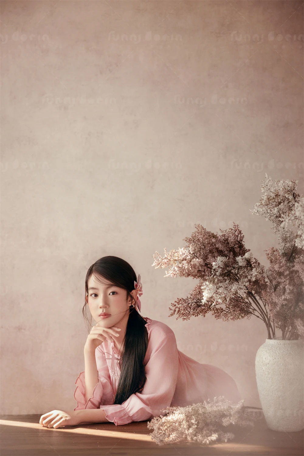 芳妮豆丁儿童摄影 花瓣罗曼史