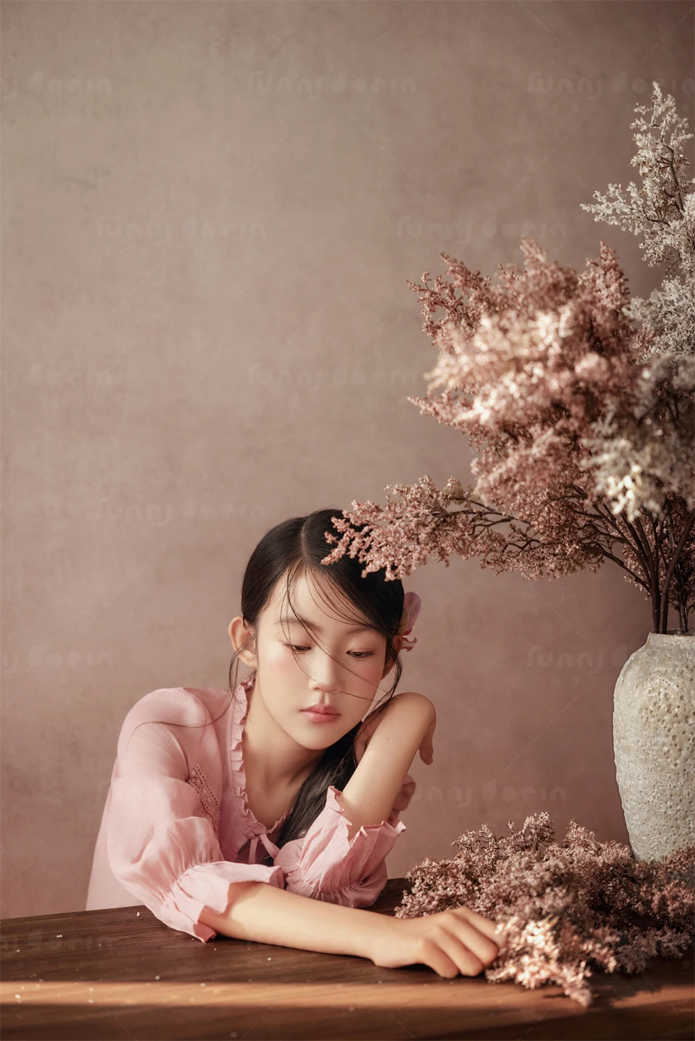 芳妮豆丁儿童摄影 花瓣罗曼史