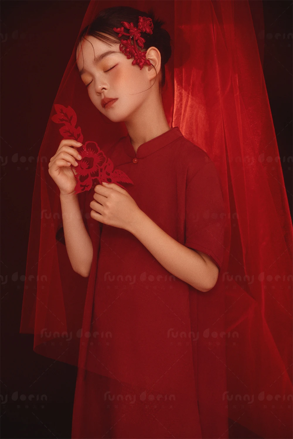 芳妮豆丁儿童摄影 绛色芳华