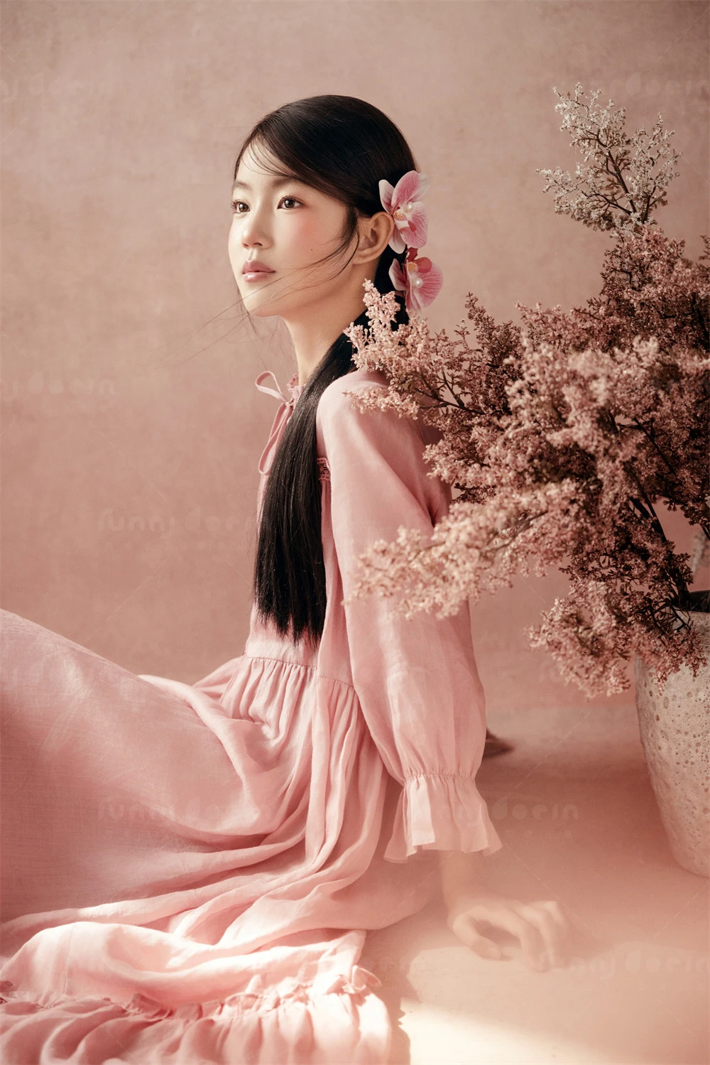 芳妮豆丁儿童摄影 花瓣罗曼史