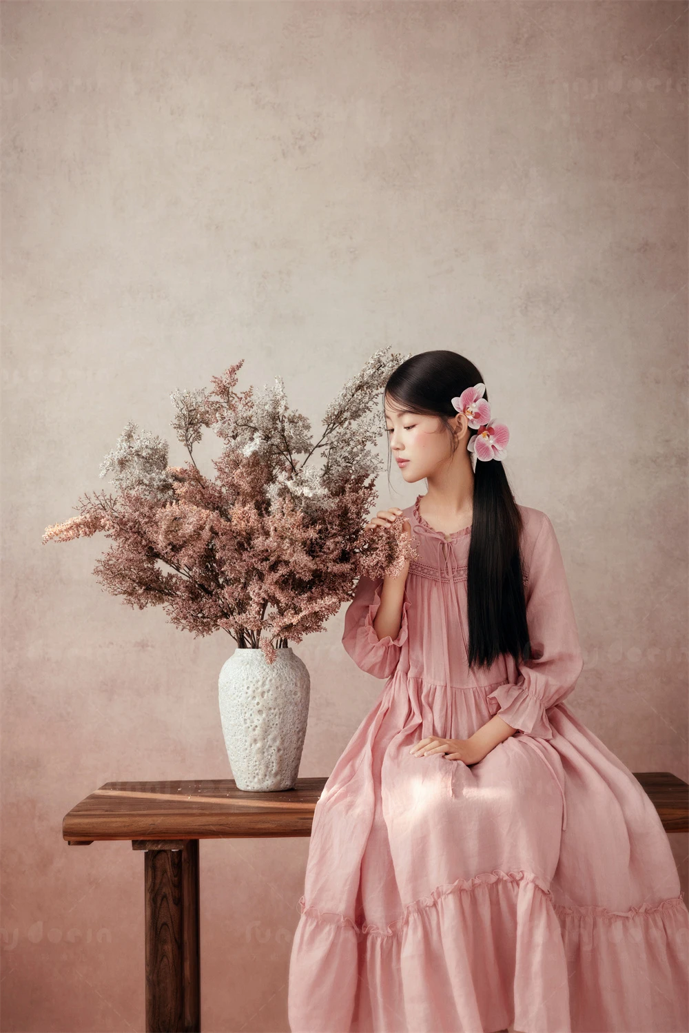 芳妮豆丁儿童摄影 花瓣罗曼史