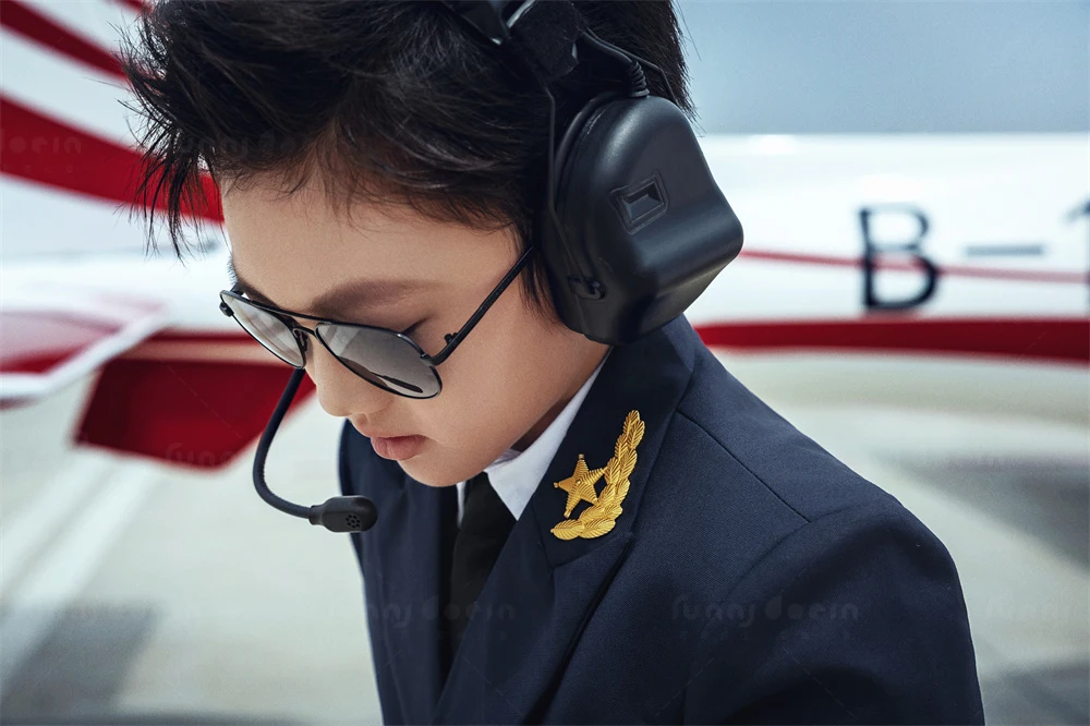 芳妮豆丁儿童摄影 蓝天预备役