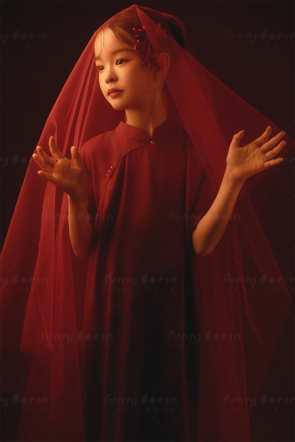 芳妮豆丁儿童摄影 绛色芳华