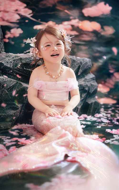 芳妮豆丁儿童摄影 人鱼花涧