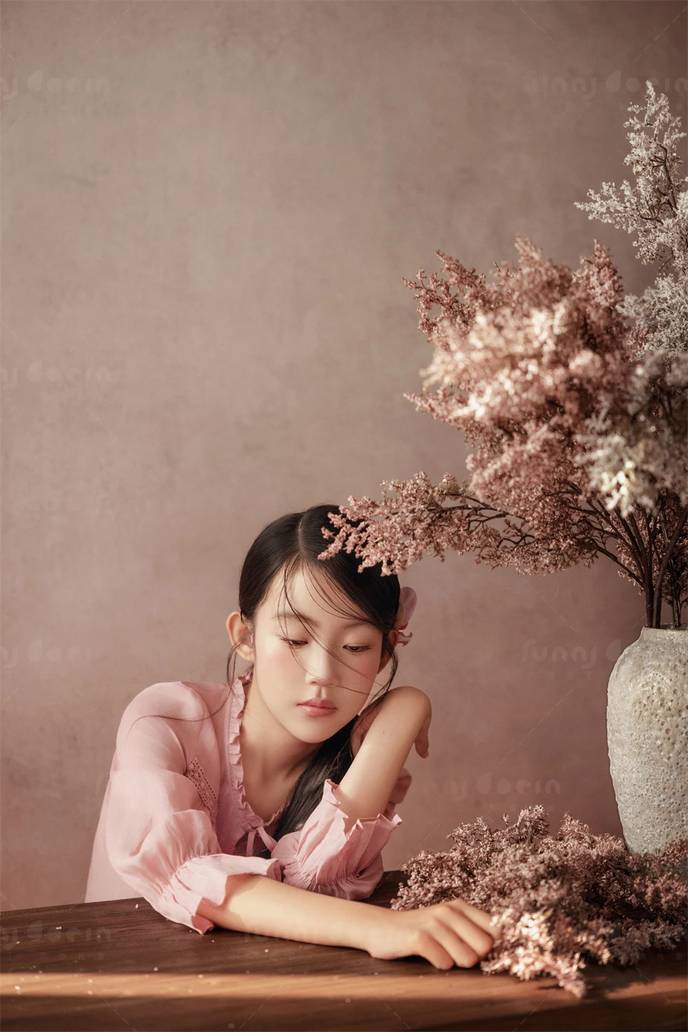 芳妮豆丁儿童摄影 花瓣罗曼史