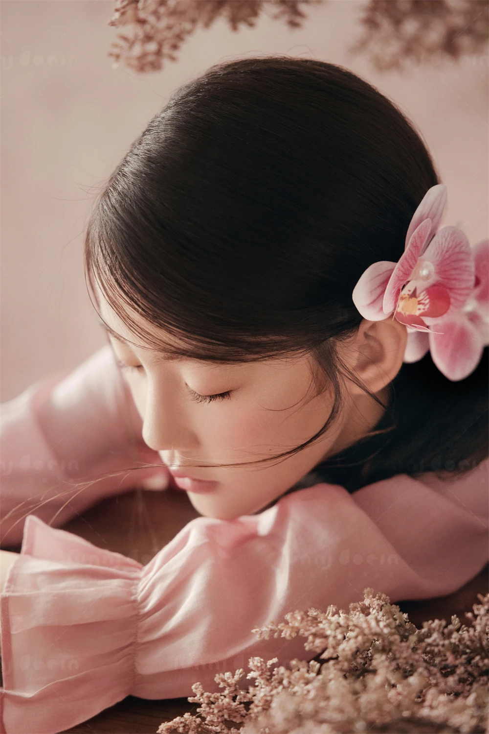芳妮豆丁儿童摄影 花瓣罗曼史