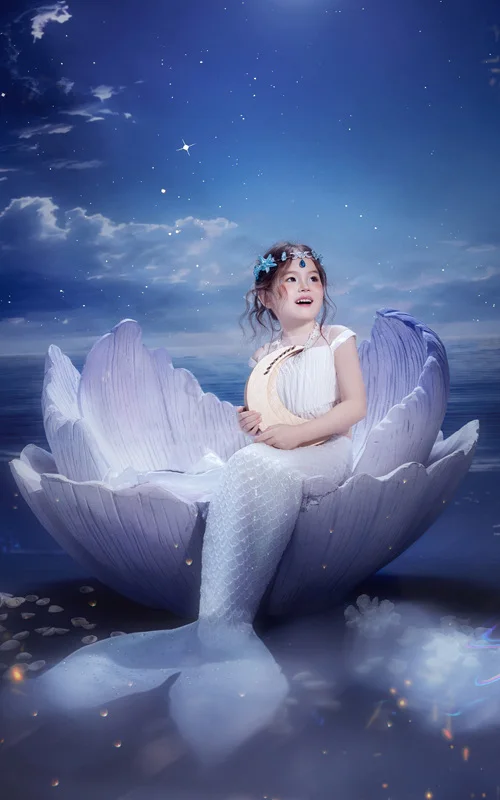 芳妮豆丁儿童摄影 月下梦境