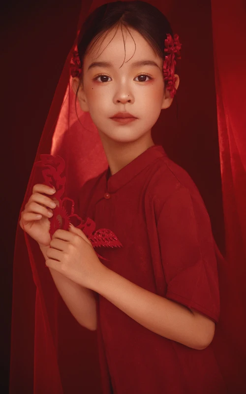 芳妮豆丁儿童摄影 绛色芳华